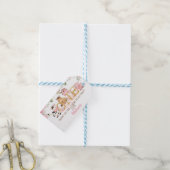 ピンクフローラファーム1日 ギフトタグ (より糸つき)