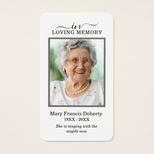 ピンクフローラフォト悔やみや弔慰葬儀祈りの言葉カード (正面)