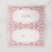 ピンクフローラフレーム座席表 プレイスカード (外部開封)