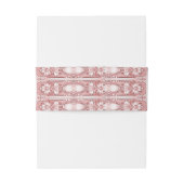 ピンクフローラフレーム招待状用帯 招待状ベリーバンド (裏面例)