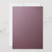 ピンクフローラフレーム結婚式招待状 招待状 (裏面)