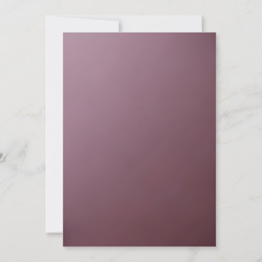 ピンクフローラフレーム結婚式招待状 招待状 (裏面)