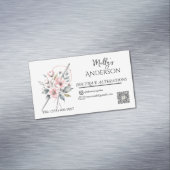 ピンクフローラブティック裁縫&リカーズ マグネット名刺 (インサイチュ)