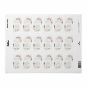 ピンクフローラブライダルシャワースプレッド愛Not Germs ラベル (フルシート)