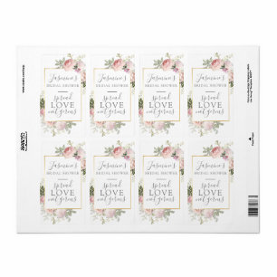 ピンクフローラブライダルシャワースプレッド愛Not Germs ラベル