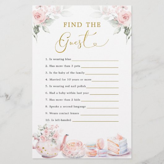 ピンクフローラブライダルシャワーティーパーティーの検索ザ (正面)