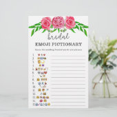 ピンクフローラブライダルシャワー絵文字ゲーム (スタンド正面)
