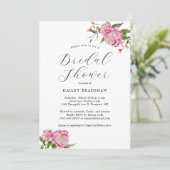 ピンクフローラブライダルシャワー 招待状 (スタンド正面)