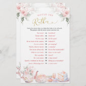 ピンクフローラブライダルティーパーティーカスタムゲーム (正面/裏面)