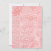 ピンクフローラブライダルブルンチブライダルシャワー招待 招待状 (裏面)