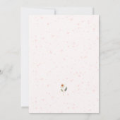 ピンクフローラブライダルランチョンシャワー 招待状 (裏面)