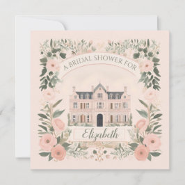 ピンクフローラブリジガートンマナーハウス 招待状