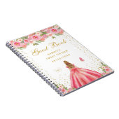 ピンクフローラブロンドヘアプリンセスSweet sixteen ノートブック (右側)