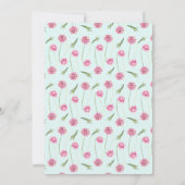 ピンクフローラブーケキンセアニェラ招待状 招待状 (裏面)