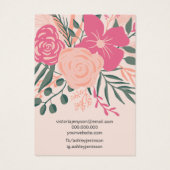 ピンクフローラブーケシックなパステルイヤリングディスプレイ (裏面)