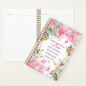 ピンクフローラブーケ詩編37:4 プランナー手帳 (ディスプレー)