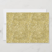 ピンクフローラプリンセスクラウン写真1歳の誕生日 招待状 (裏面)