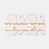 ピンクフローラプリンセスクラウン1st誕生日 フェイバーボックス (折り畳みなし)