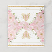 ピンクフローラプリンセスパンプキンキャリッジゲスト名 プレイスカード (外部開封)