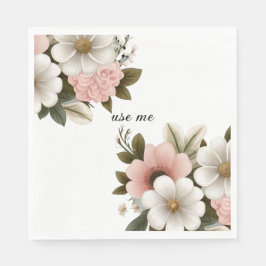 ピンクフローラベクトル スタンダードランチョンナプキン