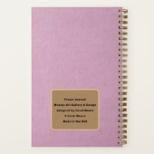 ピンクフローラベスティルクリスチャン祈りの言葉ジャーナル ノートブック (裏面)