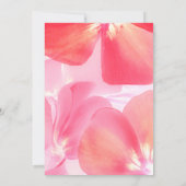 ピンクフローラベビーイン開花ベビーシャワー招待状 招待状 (裏面)