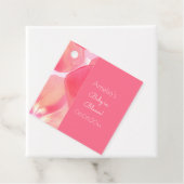 ピンクフローラベビーイン開花ベビーシャワー フェイバータグ (インサイチュ)