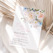 ピンクフローラベビーイン開花ベビーシャワー