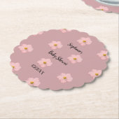 ピンクフローラベビーシャワーペチュニアパタアートーン2024 ペーパーコースター (アングル)