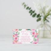 ピンクフローラベビー開花書籍ベビー エンクロージャーカード (スタンド正面)