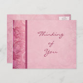 ピンクフローラペイズリーはがき ポストカード (正面/裏面)