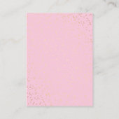 ピンクフローラホットエアバルーンおむつラッフル エンクロージャーカード (裏面)