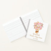 ピンクフローラホットエアバルーンベビーシャワー ノートブック (内部)