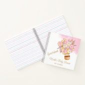 ピンクフローラホットエアバルーンベビーシャワー ノートブック (内部)