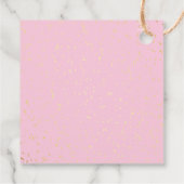 ピンクフローラホットエアバルーンベビーシャワー フェイバータグ (裏面)