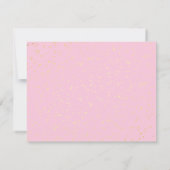 ピンクフローラホットエアバルーン個人文房具 ノートカード (裏面)