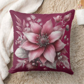 ピンクフローラホリデー装飾用クッション クッション (ブランケット)