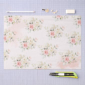 ピンクフローラボタニカル75thバースデーパーティー 薄葉紙 (クラフト)