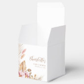 ピンクフローラボヘミアンパンパスグラス |赤ちゃんシャワー フェイバーボックス (オープン)