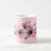 ピンクフローラマグカップ コーヒーマグカップ (中央)