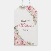 ピンクフローラマザーズデイブランチパーティー ギフトタグ (裏面)