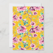 ピンクフローラマスタードイエロー25周年記念パーティー 招待状 (裏面)