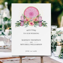 ピンクフローラマンダラ結晶結婚形而上学的