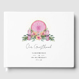 ピンクフローラマンダラ結晶結婚形而上学的 ゲストブック