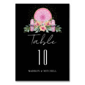 ピンクフローラマンダラ結晶結婚形而上学的 テーブルナンバー (正面)