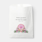 ピンクフローラマンダラ結晶結婚形而上学的 フェイバーバッグ (正面)