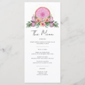 ピンクフローラマンダラ結晶結婚形而上学的 メニュー (正面)