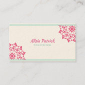 ピンクフローラマンデラ 名刺 (正面)