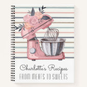 ピンクフローラミキサレシピ ノートブック (正面)