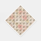 ピンクフローラミツバチ スタンダードランチョンナプキン (角)